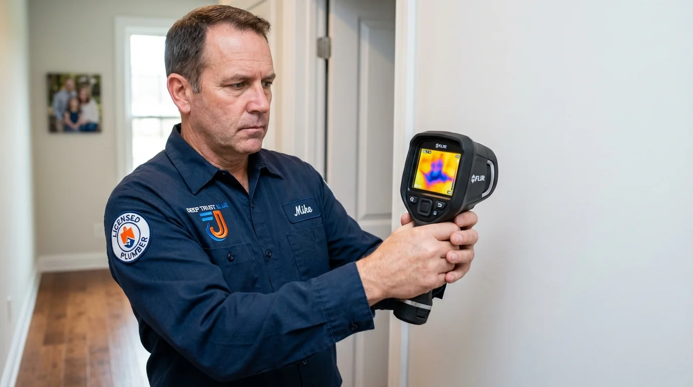 Thermal imaging leak detection by Johns Plumbing LLC in Manchester